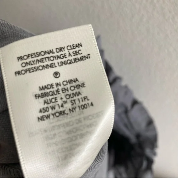 Alice + Olivia Gray High-Waisted Pants - Picture 13 of 16